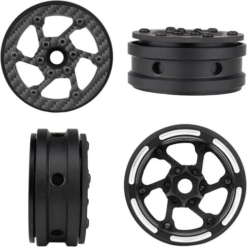إطارات عجلات من ألياف الكربون HobbyPark مقاس 1.9 بوصة لسيارة TRX4 SCX10 1/10 الزاحفة مقاس 1.9 بوصة ترقيات الخرز (النمط A) in Kuwait