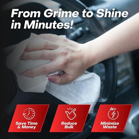 XXL Supernova Car Cleaning Kit | Interior Car Detailing Kit Includes Wipes for Dashboard, Electronic Screens and Glass, Cleaning Gel, Soft Detail Brush, & Supernova Air Freshener in Saudi Arabia