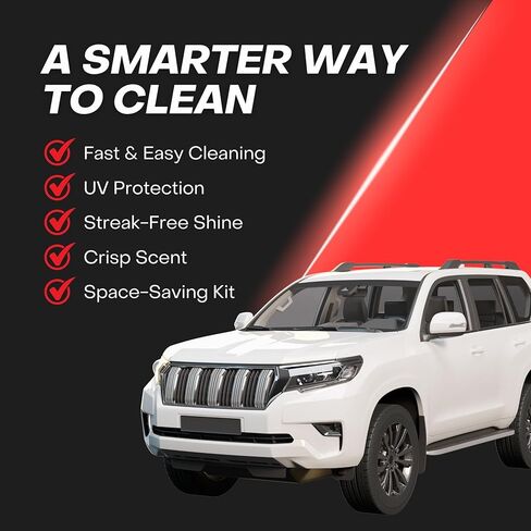 XXL Supernova Car Cleaning Kit | Interior Car Detailing Kit Includes Wipes for Dashboard, Electronic Screens and Glass, Cleaning Gel, Soft Detail Brush, & Supernova Air Freshener in Saudi Arabia