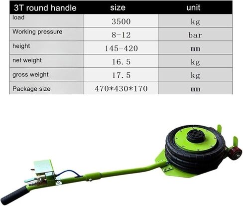 Air Powered Balloon Air Jack Automobile 3T airbag Jack Horizontal Jack Pneumatic Oil Change tire Special airbag Type Jacks(C) in Saudi Arabia