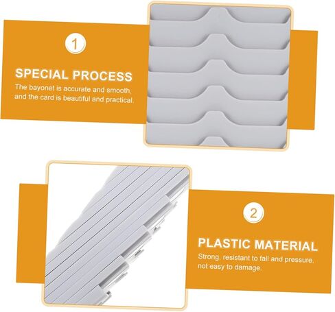 DOITOOL Flexible Attendance Cards Holder with Slots Paperboard Storage Shelf for Factory and Warehouse Card Organization Stylish and Easy to Clean Design for Office Use in Saudi Arabia
