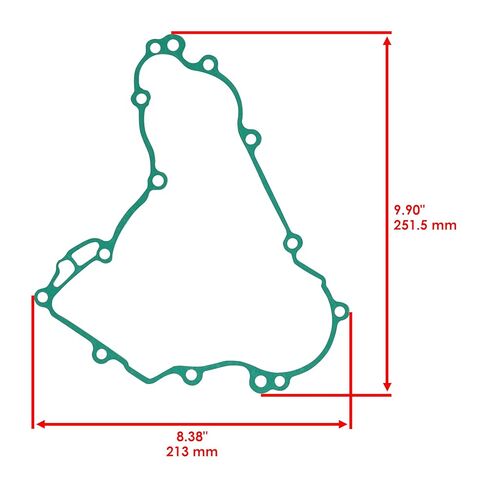 Caltric Stator Gasket Compatible with Kawasaki 11061-0235 in Saudi Arabia