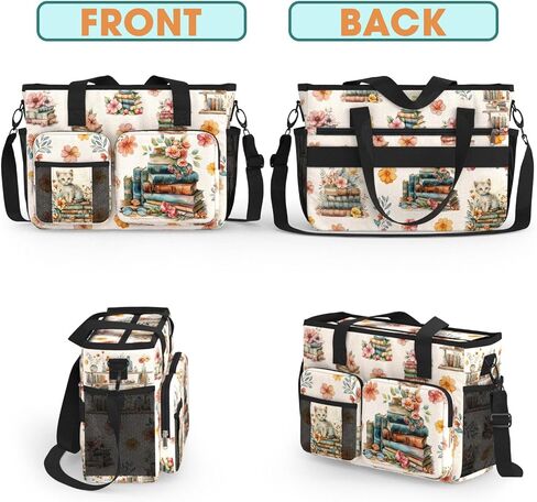 84hoods Waterproof Work Bag with Large Compartments and Multiple Pockets. Librarian Gift for Book Lover. in Saudi Arabia