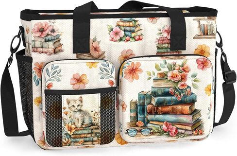 84hoods Waterproof Work Bag with Large Compartments and Multiple Pockets. Librarian Gift for Book Lover. in Saudi Arabia