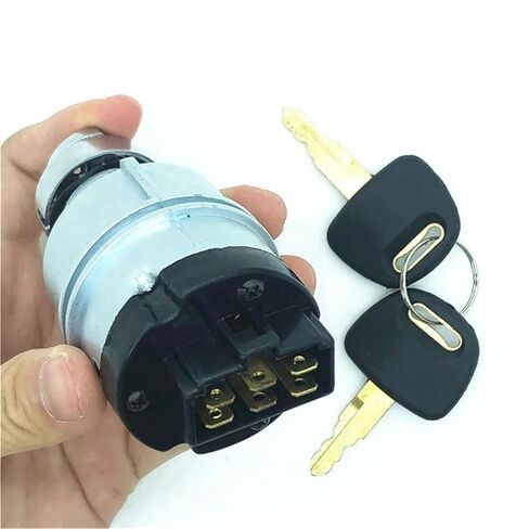 متوافق مع هيتاشي EX ZAX60 ZAX70 ZAX120 ZAX200-3 -5-6 بدء تشغيل مفتاح الإشعال أجزاء حفارة قفل الباب الكهربائي (ZAX60) in Saudi Arabia