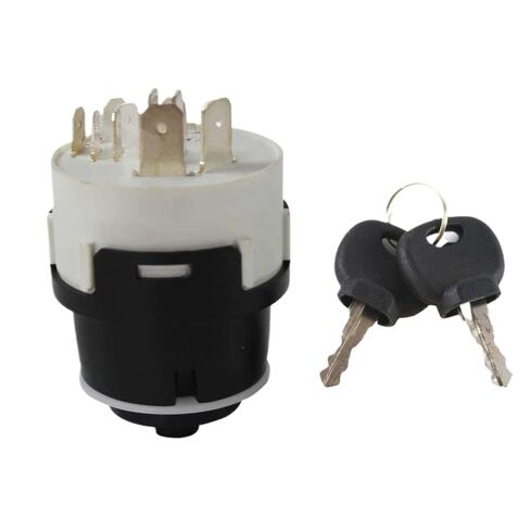 Ignition Switch with 2 10 Pins Compatible with JCB Excavator Models Compatible with Part Number 701/80184 70180184 70145500 85804674 in Saudi Arabia