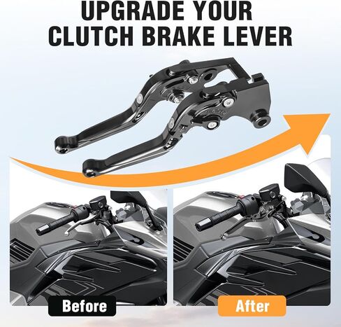 For Ninja 500 Z500 Clutch Brake Levers Fit for Ninja 500 Z500 2024 2025 Ninja 400 Z400 2018-2023 Ninja250 2019 Ninja125 Z125 Pro 2014-2018 Ninja 300R Z300 w and w/o ABS 2013-2018 CNC Aluminum Black in Saudi Arabia