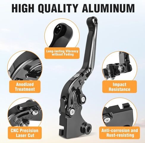 For Ninja 500 Z500 Clutch Brake Levers Fit for Ninja 500 Z500 2024 2025 Ninja 400 Z400 2018-2023 Ninja250 2019 Ninja125 Z125 Pro 2014-2018 Ninja 300R Z300 w and w/o ABS 2013-2018 CNC Aluminum Black in Saudi Arabia