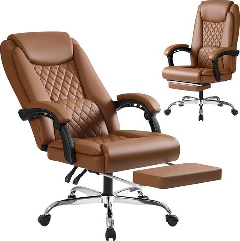 Homall Executive Home Office Chair with Lumbar Support,400lbs Adjustable Ergonomic High Back Office Chair Reclining Managerial Chair for Home Office (Black) in Kuwait