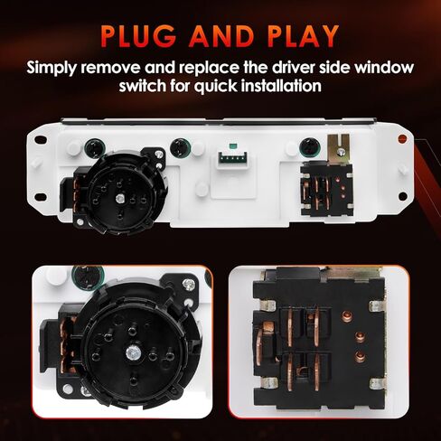HVAC A/C Climate Control Module Heater Air Conditioning Panel with Blower Motor Switch Compatible with Jeep Wrangler TJ 1999-2004, Replace# 55037473AB, BL101, HS-373 in Saudi Arabia