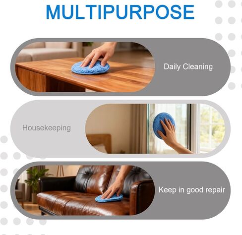 6PCS Wax Applicator Pads, 5" Microfiber Applicator Pad with Finger Pocket, Foam Buffing Pad for Car Detailing & Cleaning in Saudi Arabia