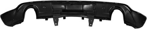 FREEMOTOR802 Rear Diffuser, Compatible with 2011-2025 Dodge Durango, IKON V2 Style PP 5PCS Rear Bumper Molding Shark Fin Valance Spoiler Lower Lip Splitter Dual Tips, Matte Black in Saudi Arabia