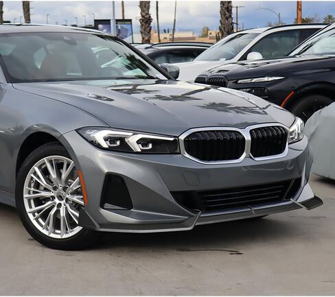 W-POWER، 9 قطع من وصلات الشفة الأمامية والتنورة الجانبية متوافقة مع BMW (G20) 3-Series 330e 330i Base Model 2023 2024 2025، مقسم الشفة الأمامية ABS (مطلي باللون الأسود) in Saudi Arabia