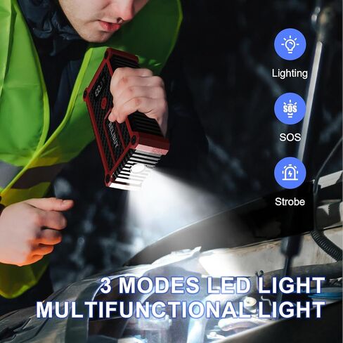 3000A Peak Portable Car Battery Booster Jump Starter Battery Pack – for 12V Vehicles (Up to 6L Gas & 4L Diesel Engines), with USB Ports, LED Light, LCD Display in Kuwait