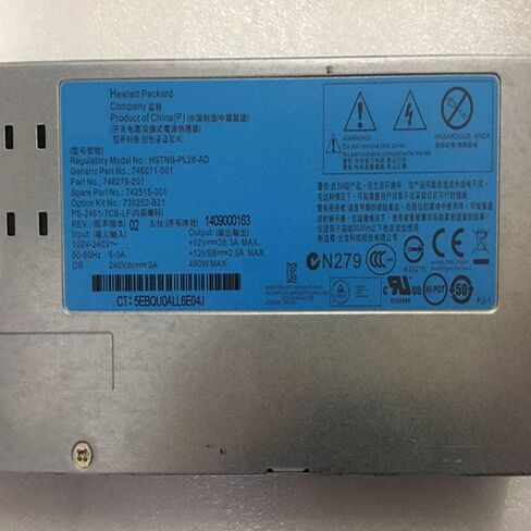 90% لـ 460 واط تحويل التيار الكهربائي HSTNS-PL28-AD 746071-001 742515-001 748279-201 739252-B21 in Kuwait