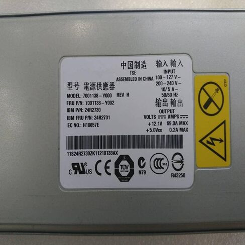 تقريبًا لـ X3650 X3400 X3500 835W تحويل التيار الكهربائي 7001138-Y000 7001138-Y002 24R2731 24R2730 in Kuwait