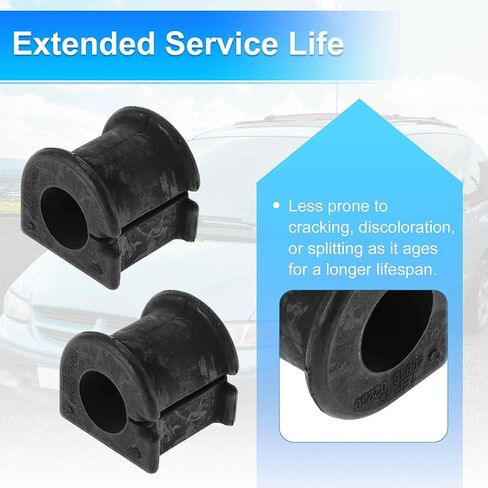 No.K200146 Front Left Front Right Stabilizer Sway Bar Bushing Kit for PONTIAC VIBE 2003-2010 Rubber Suspension Kit Black 2 Pcs in Saudi Arabia