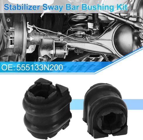 No.555133N200 الخلفي الأيسر الخلفي الأيمن مثبت Sway Bar جلبة عدة لشركة HYUNDAI AZERA 2011-2016 طقم تعليق مطاطي أسود 2 قطعة in Saudi Arabia