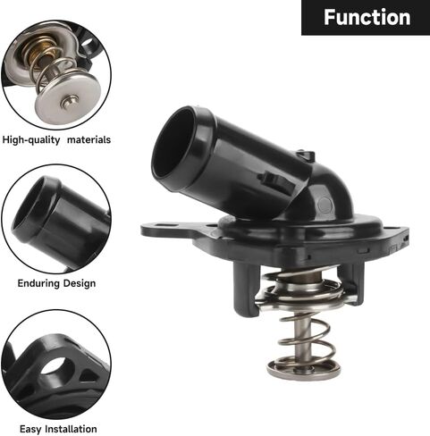 Engine Coolant Thermostat Housing Assembly - Compatible for Honda CR-V 2.4L L4 - Gas 2002-2004 [EX, LX], for Honda CR-V 2.4L L4 - Gas 2005-2006 [EX, LX, SE] - Replace Part 19301PNA003, 1430814 in Saudi Arabia