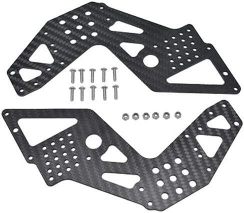 Carbon Fiber Front/Rear Guard Plate Universal Side Protection Guard Plate for LOSI 1/8 LMT Solid AXLE 4WD Monster Truck - (Color: As Shown) in Saudi Arabia