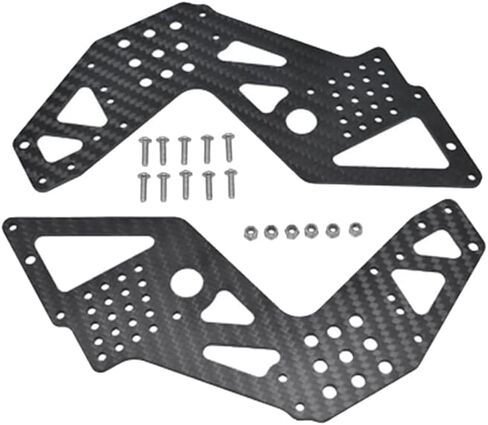 Carbon Fiber Front/Rear Guard Plate Universal Side Protection Guard Plate for LOSI 1/8 LMT Solid AXLE 4WD Monster Truck - (Color: As Shown) in Saudi Arabia