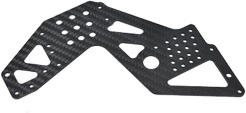 Carbon Fiber Front/Rear Guard Plate Universal Side Protection Guard Plate for LOSI 1/8 LMT Solid AXLE 4WD Monster Truck - (Color: As Shown) in Saudi Arabia