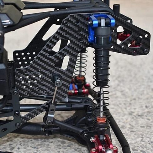 Carbon Fiber Front/Rear Guard Plate Universal Side Protection Guard Plate for LOSI 1/8 LMT Solid AXLE 4WD Monster Truck - (Color: As Shown) in Saudi Arabia