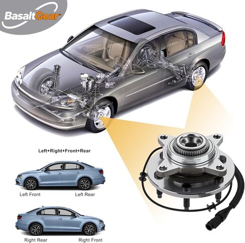 515079 زوج 2 محور العجلة الأمامية ومجموعة المحمل لـ 2004-2008 Ford F-150، 2003-2006 Ford Expedition، Lincoln Navigator (4WD) in Saudi Arabia