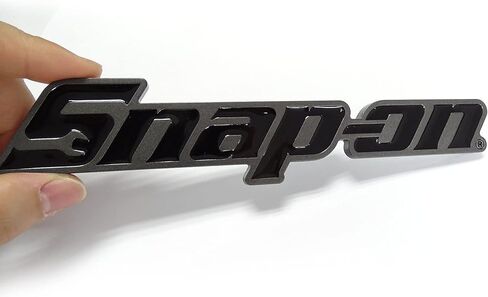 200 MM Grey Black Snap on Emblems Tool Box Logos 3D Sticker Decoration in Saudi Arabia