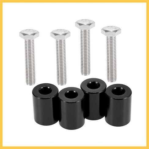 Car Engine Motor Hood Vent Spacer Riser Hood Vent Spacer Riser Kit Aluminum Alloy 8mm Black Auto Replacement Parts in Saudi Arabia
