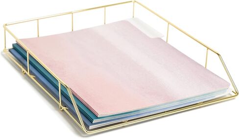 U Brands Moroccan File Folders, Office Supplies, 1/3-Cut Tabs in Assorted Positions, Letter Size, Black and White, 9 Count in Kuwait