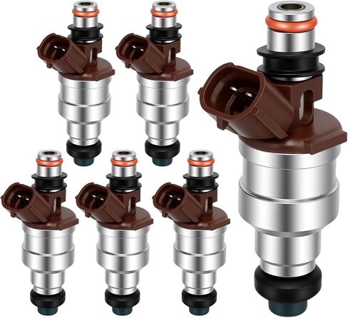 1989-1995 6PCS Fuel Injector Compatible for Toyota 4Runner 1989-1995, Pickup1989-1995, T100 1993 1994 3.0L Replace 23250-65020 in Saudi Arabia