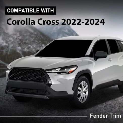 مشاعل حاجز ALLGOOD متوافقة مع Toyota Corolla Cross (الطراز الفرعي: L، LE، XLE) 2022-2023 756010A040، 756020A040، TO1291125، TO1290125 زوج من حواف عجلة التوهج الأمامية اليسرى واليمنى in Saudi Arabia