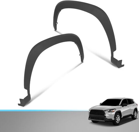 مشاعل حاجز ALLGOOD متوافقة مع Toyota Corolla Cross (الطراز الفرعي: L، LE، XLE) 2022-2023 756010A040، 756020A040، TO1291125، TO1290125 زوج من حواف عجلة التوهج الأمامية اليسرى واليمنى in Saudi Arabia