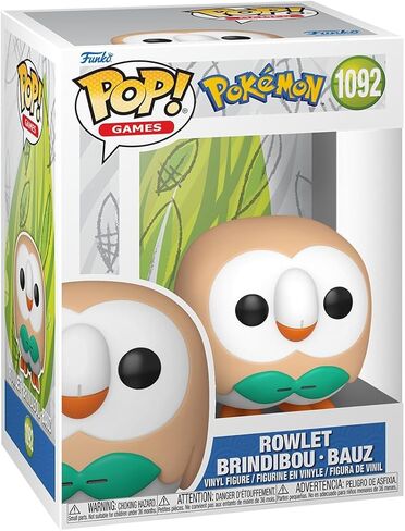 Funko Pop! Games: Pokemon - Rowlet - Collectable Vinyl Figure - Gift Idea - Official Merchandise - Toys for Kids & Adults - Games Fans - Model Figure for Collectors and Display in Saudi Arabia