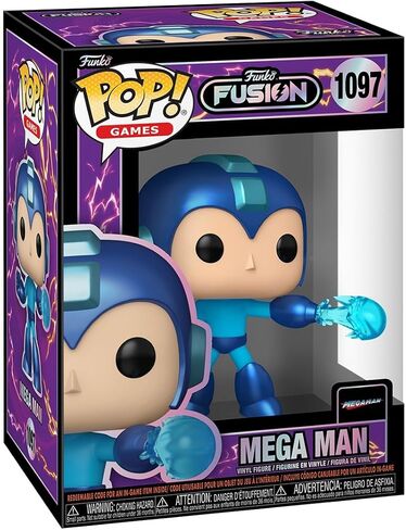 فانكو بوب! الألعاب: Fusion - Megaman - Mega Man - 1/6 Ods for Rare Chase Variant Fusion - شخصية فينيل قابلة للتجميع - فكرة هدية - بضائع رسمية - ألعاب للأطفال والكبار in Kuwait