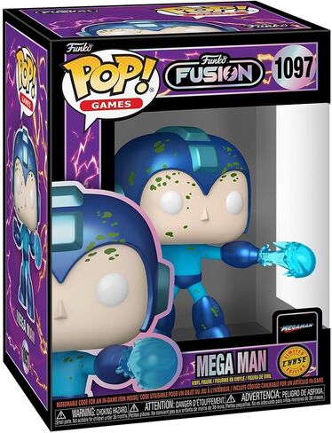 فانكو بوب! الألعاب: Fusion - Megaman - Mega Man - 1/6 Ods for Rare Chase Variant Fusion - شخصية فينيل قابلة للتجميع - فكرة هدية - بضائع رسمية - ألعاب للأطفال والكبار in Kuwait