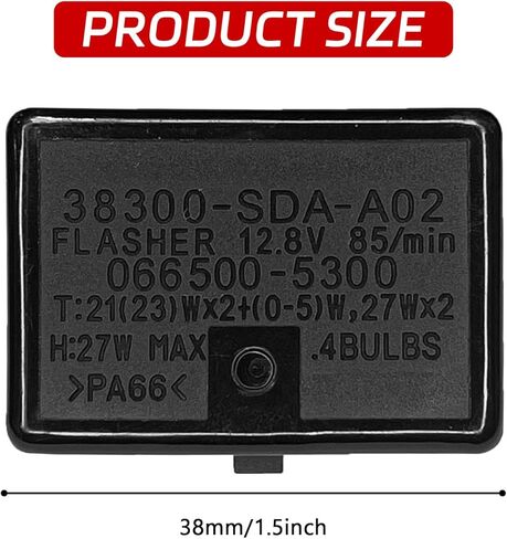 مرحل فلاش LED، مرحل ومضي 6 دبوس لاستبدال إشارة الانعطاف LED #38300-SDA-A01، 38300-SDB-A03، مرحلات إشارة الانعطاف المتوافقة مع Honda Accord 2003-2007 Ridgeline 2006-2014 Odyssey in Saudi Arabia