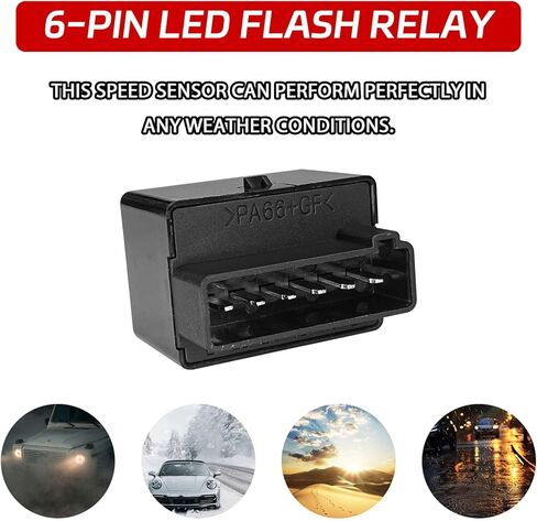 مرحل فلاش LED، مرحل ومضي 6 دبوس لاستبدال إشارة الانعطاف LED #38300-SDA-A01، 38300-SDB-A03، مرحلات إشارة الانعطاف المتوافقة مع Honda Accord 2003-2007 Ridgeline 2006-2014 Odyssey in Saudi Arabia