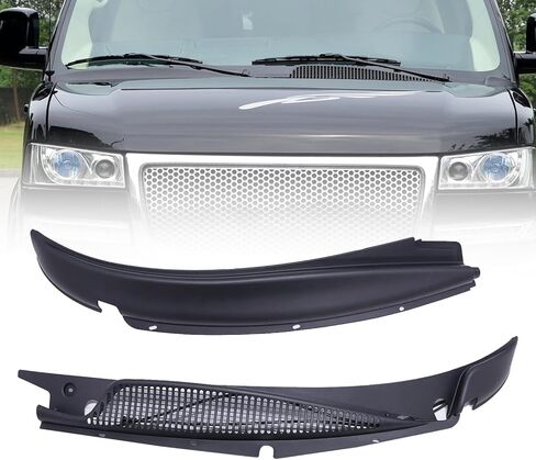SecosAutoparts قطعتان من شبكة ممسحة الزجاج الأمامي LH+RH، متوافقة مع شيفروليه إكسبريس مناسبة لجي إم سي سافانا 1500 2500 3500 Van 1996-2017# 25826329 25826330 in Saudi Arabia