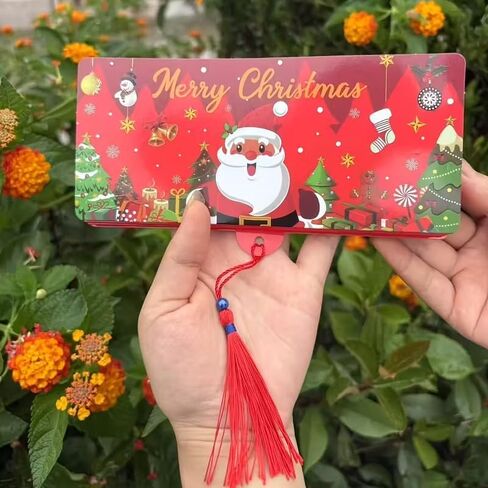 2025 New Christmas Santa Money Box 10 Slot Cash Holder Holiday Surprise Party Supplies in Saudi Arabia