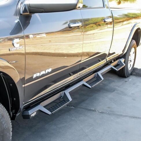 Westin 56-534345 HDX Drop Wheel to Wheel Nerf Bars fits 2019-2025 Ram 2500 3500 Crew Cab 8' Bed (Exc Dually) Textured Black Pair in Saudi Arabia