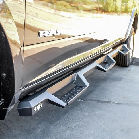 Westin 56-534345 HDX Drop Wheel to Wheel Nerf Bars fits 2019-2025 Ram 2500 3500 Crew Cab 8' Bed (Exc Dually) Textured Black Pair in Saudi Arabia