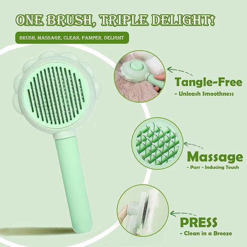 مجموعة العناية بالقطط مكونة من 3 قطع، فرشاة للتساقط، أداة تشذيب الأظافر مع ضوء LED ومبرد أظافر (لا تشتمل على 3 قطع من خلايا الأزرار LR44)، مشط للقطط ذات الشعر الطويل، مستلزمات الحيوانات الأليفة، هدايا لمحبي القطط in Kuwait