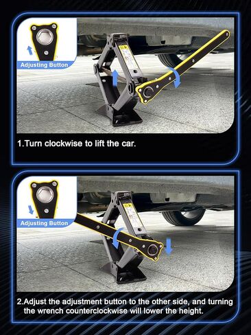 Spare Tire Repair Tool Kit for 2 Ton Car Tire Repair Kit fit Silverado/Sierra (2000-2014) with Spare Tire Jack Handle and Wheel Lug Wrench Emergency Kit，Replace 22969377 20782708 in Kuwait