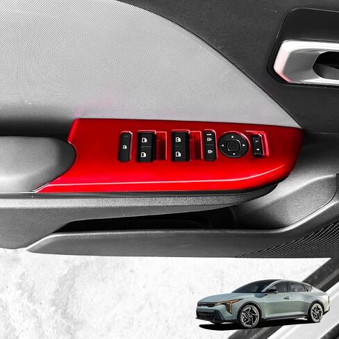 YOUTOOCAR Door Lock Switch Covers Compatible with Kia K4 2025 Accessories (Carbon Fiber Pattern) in Saudi Arabia