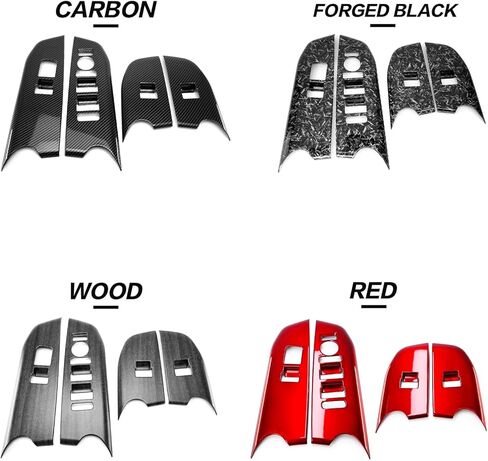 YOUTOOCAR Door Lock Switch Covers Compatible with Kia K4 2025 Accessories (Carbon Fiber Pattern) in Saudi Arabia