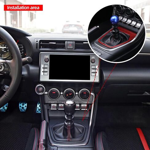ملصق إطار لوحة ناقل الحركة من ألياف الكربون لوحدة التحكم المركزية من BETTERHUMZ متوافق مع Toyota GR86 لملحقات السيارة الداخلية Subaru BRZ 2021-2024 (أسود) in Kuwait