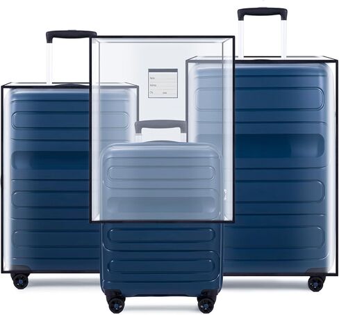 3 Pieces Thicken Clear Luggage Cover Protector with Tag Pocket, 20" 24" 28" PVC Luggage Covers for Suitcase Waterproof Dustproof Anti-scratch Travel Suitcase Covers Case for Wheeled Luggage in Saudi Arabia
