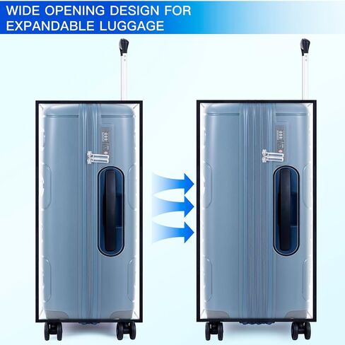 3 Pieces Thicken Clear Luggage Cover Protector with Tag Pocket, 20" 24" 28" PVC Luggage Covers for Suitcase Waterproof Dustproof Anti-scratch Travel Suitcase Covers Case for Wheeled Luggage in Saudi Arabia